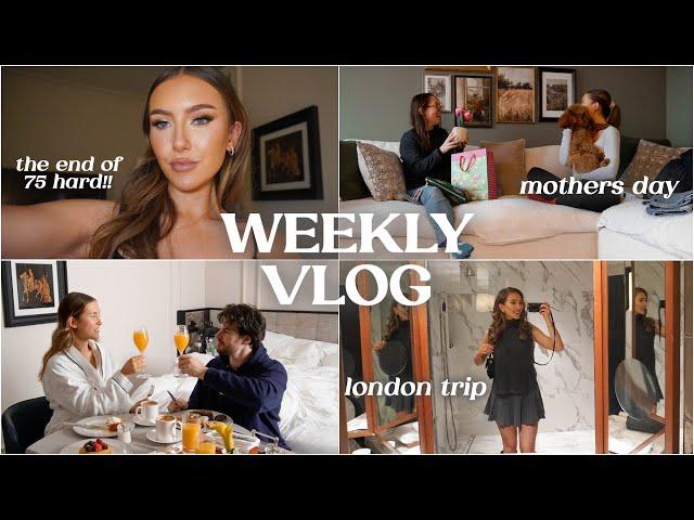 WEEKLY VLOG | weekends in london, digital detoxes & THE END OF 75 HARD WOO!!! 