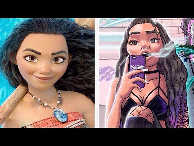 10 Disney Prinzessinnen als moderne „Bad Girls“