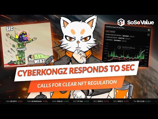 CyberKongz Responds to SEC, Calls for Clear NFT Regulation - SoSoValue News