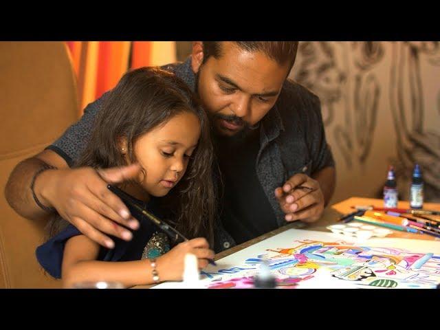 This father and daughter are the loveliest artist duo