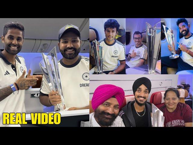 Watch Team India coming back to India by a special Flight