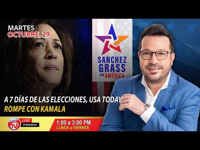 A 7 DÍAS DE LAS ELECCIONES, USA TODAY ROMPE CON KAMALA I  UniVista TV Live Stream