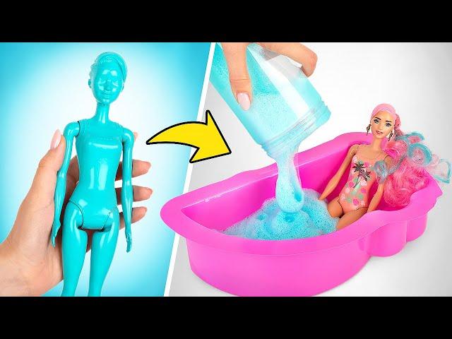 Большая распаковка! Куклы Barbie Color Reveal Foam