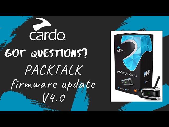 Cardo: what's new on PACKTALK firmware update V4.0