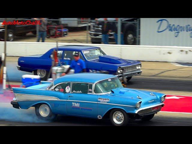 DRAG RACING OLD SCHOOL CARS 70s and OLDER AT BYRON DRAGWAY