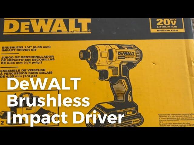 DeWALT BRUSHLESS 1/4” IMPACT DRIVER KIT | Unboxing