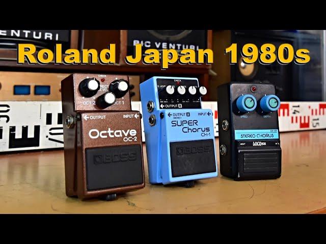 Roland Japan Guitar Effect - BOSS Octave OC-2, BOSS SUPER Chorus CH-1, LOCO BOX STEREO CHORUS CH-01