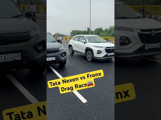 Tata Nexon vs Fronx: Drag Race #shortvideo #youtubeshorts #funnyshorts #funny #jaishreeram 