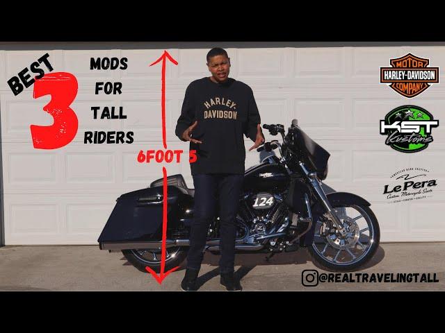 3 things a tall Harley-Davidson Street Glide or Road Glide rider should have!