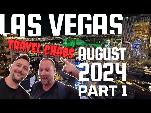 Las Vegas Vlog,  August 2024 Part 1, Travel Day Chaos with BA | Cosmo Room | Tim and Matt Travel