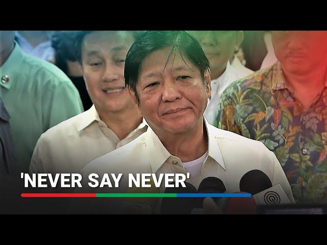 Bongbong Marcos answers Sara Duterte's 'point of no return' remark on possible reconciliation