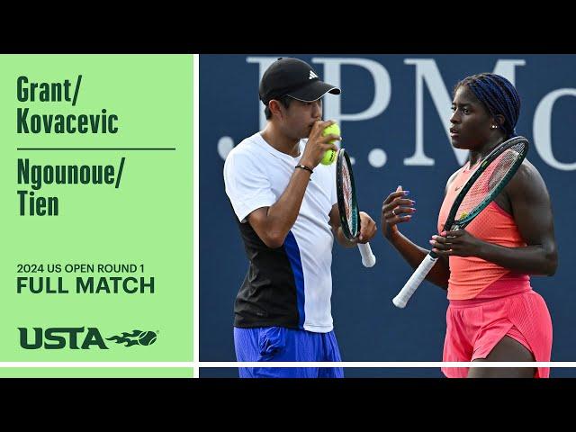 Grant/Kovacevic vs. Ngounoue/Tien Full Match | 2024 US Open Round 1