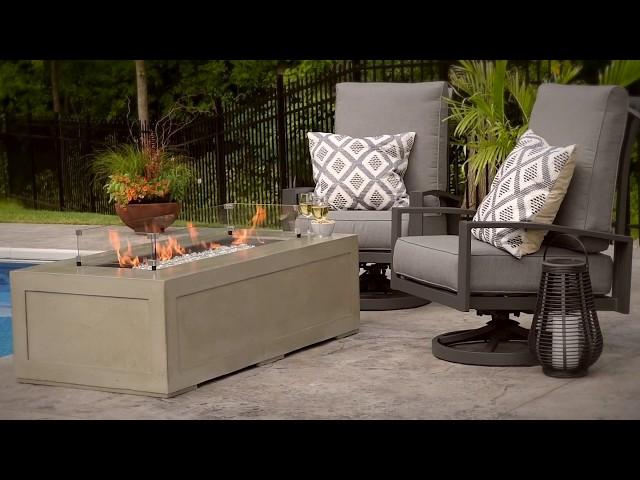 Cove 1242 Gas Fire Pit Table - The Outdoor GreatRoom Company