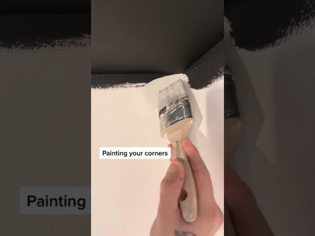 How you paint corners #painting #tips #hacks #satisfying #ytshorts