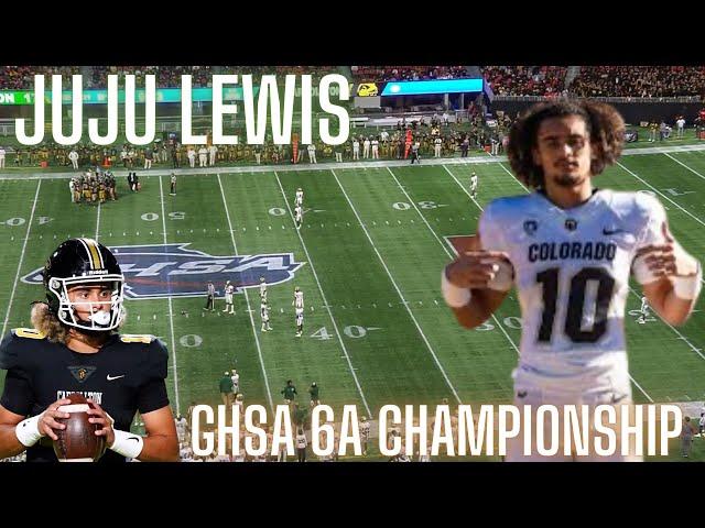 Carrollton Vs Grayson: Colorado Commit JuJu Lewis GHSA 6A Championship Game.