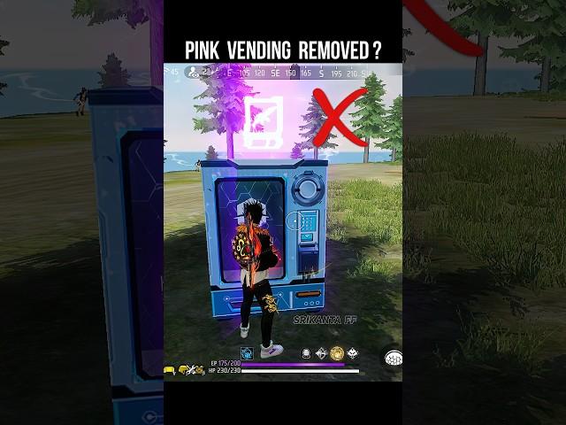 Pink Vending Machine Removed?  Free Fire After Update Vending Machine Remove #srikantaff