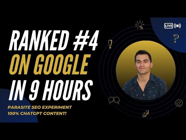 How To Rank #4 On Google in 9 Hours (Parasite SEO Experiment)