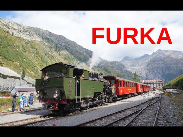 Swiss Alpine Steam - Glacier Express Route - Rack Railway - Dampfbahn Furka Bergstrecke