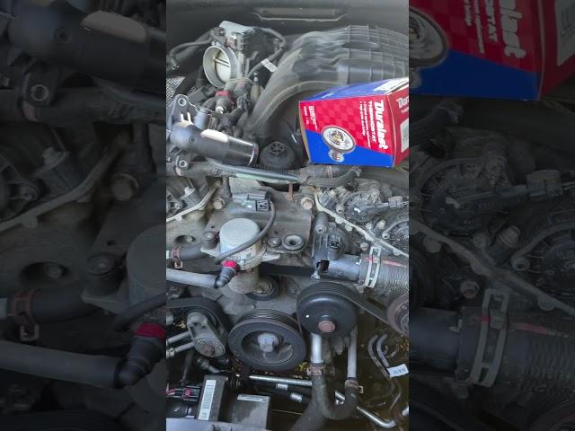 Thermostat replacement on the road. #grandcherokee
