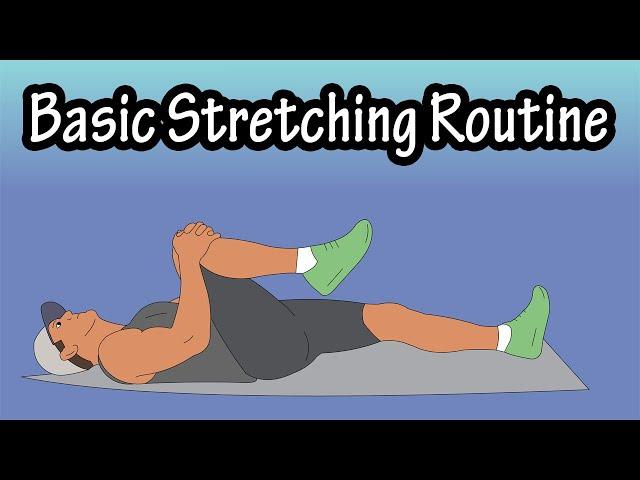 Beginner Basic Full Body Stretches - Stretching Exercises Routine For Flexibility Beginners