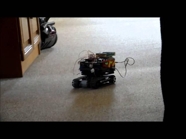 Raspberry Pi R/C Lego Tracked Vehicle Test Drive (old version)