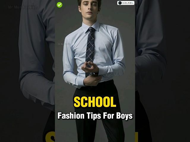 4 School Fashion Tips For Boys  || #shorts #viral