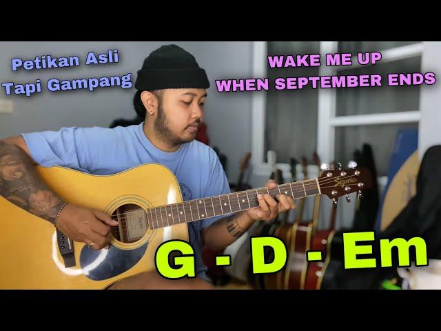 Petikan Gitar Buat Pamer Skill Di Bulan September | Wake Me Up When September End Greenday Tutorial