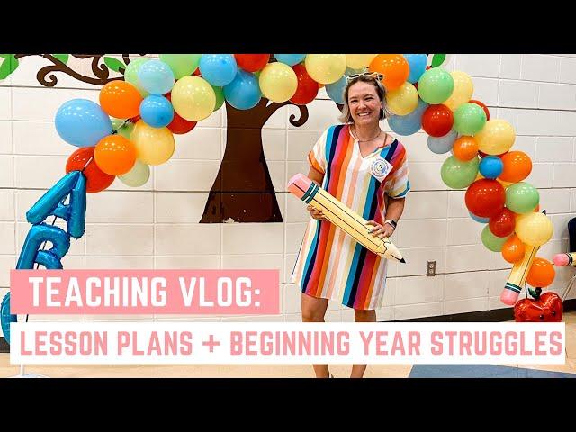 FIRST WEEK OF SCHOOL TEACHER VLOG // classroom setup, lesson plan details, and managing behaviors