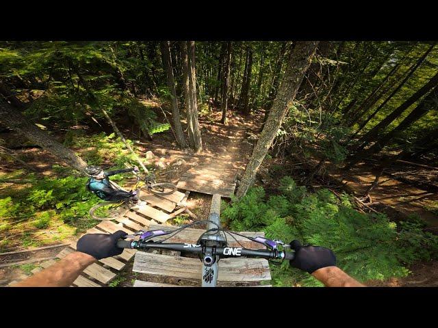 A drop like this on a sanctioned trail? Seriously awesome!