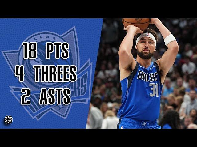 Klay Thompson 18 pts 4 threes 2 asts vs Jazz 24/25 season