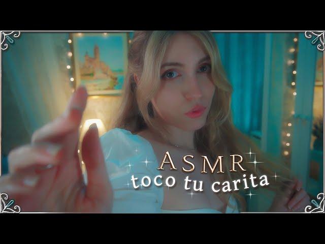 TOUCHING YOUR FACE  ASMR Princess  screen tapping, hand movements and visuals 