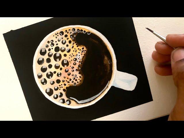 How To Paint A Cup Of Coffee With Watercolors | Detailed Realistic Watercolor Tutorial For Beginners