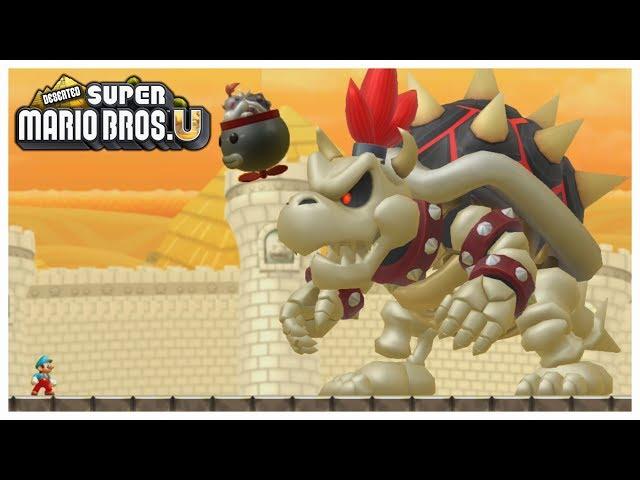 Final Dry Bowser Battle - Deserted New Super Mario Bros U