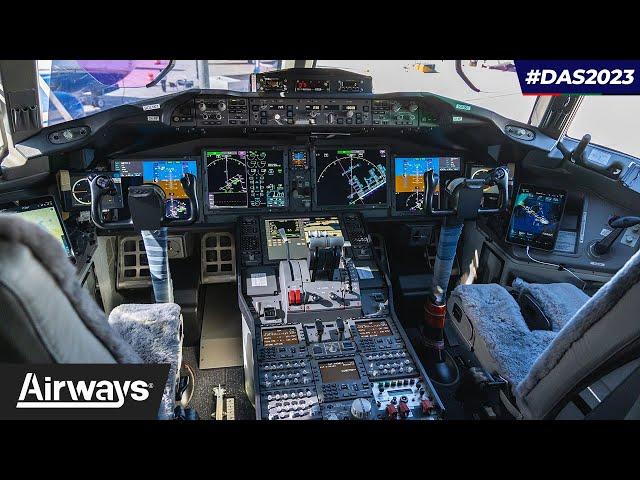 Inside the B777X in Dubai | #DAS2023