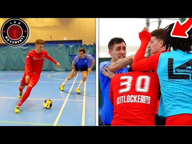 I Played in a PRO FUTSAL MATCH & I Had a FIGHT! (Football Skills & Goals)