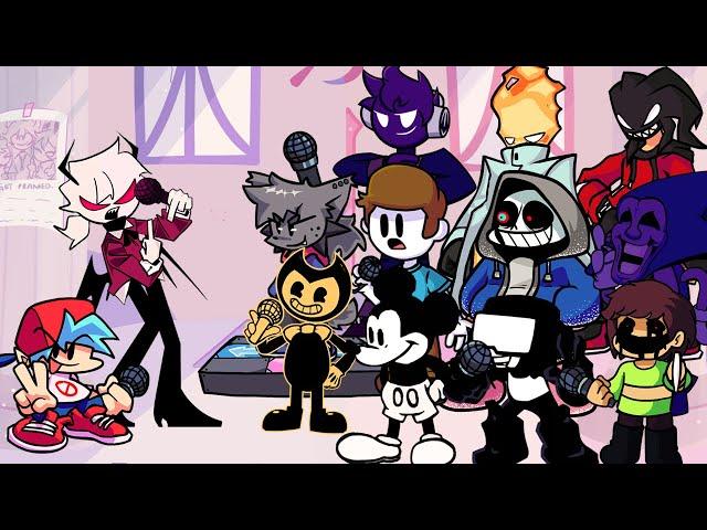 Attacklovania But Different Characters Sing It  (FNF Everyone Sings Attacklovania)