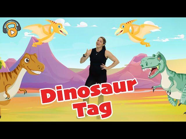 DINOSAUR TAG - Workout (ages 3-8) | Tabata Kids Workouts