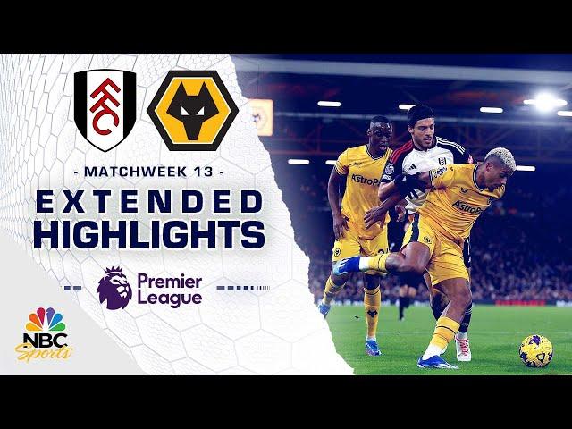 Fulham v. Wolves | PREMIER LEAGUE HIGHLIGHTS | 11/27/2023 | NBC Sports