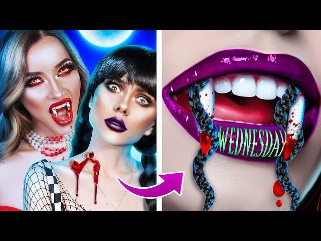 From Wednesday Addams to Popular Vampire! Jail Makeover!