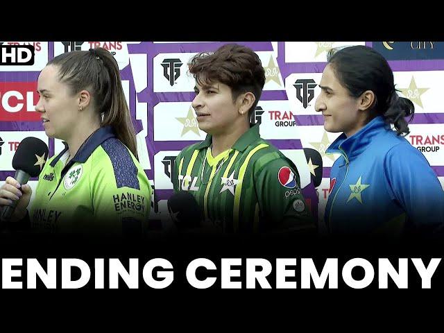 Ending Ceremony | Pakistan Women vs Ireland Women | 2nd T20I 2022 | PCB | MW2L