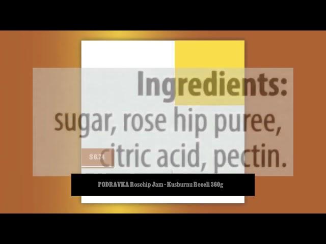 PODRAVKA Rosehip Jam - Kusburnu Receli 360g