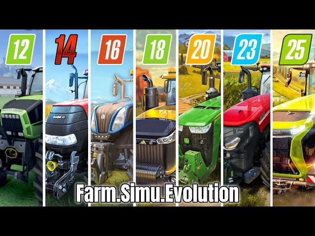 Fs12 Vs Fs14 Vs Fs16 Vs Fs18 Vs Fs20 Vs Fs23 Vs Fs25 | Farming Simulator Evolution | Timelapse