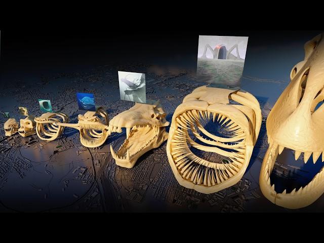 Monster Skull Size Comparison | SEA EATER Vs BEHEMOTH
