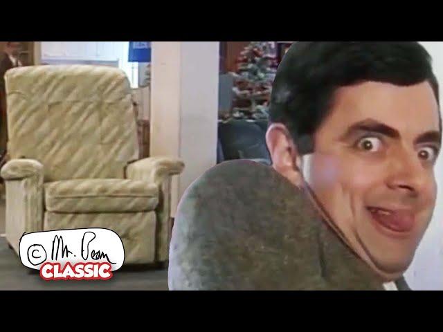 Armchair Chaos At The JANUARY SALES | Mr Bean Funny Clips | Classic Mr Bean