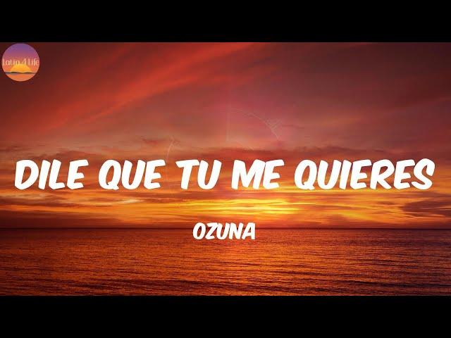 Dile Que Tu Me Quieres - Ozuna (Letra/Lyrics)