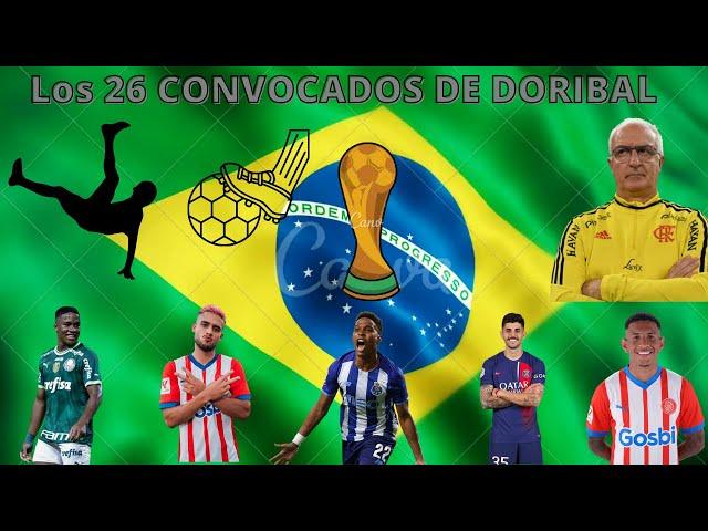 ¡Sorpresa!, Los 26 convocados de Brasil para los amistosos con Inglaterra y España.