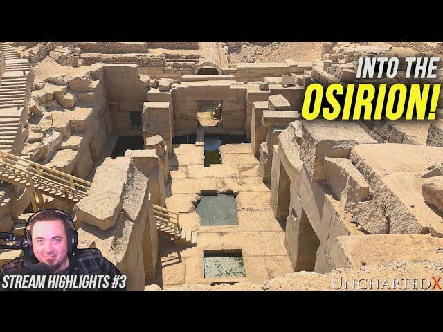 Entering the Megalithic Osirion! UnchartedX Stream Highlights #3 #ancient #megalithic #egypt