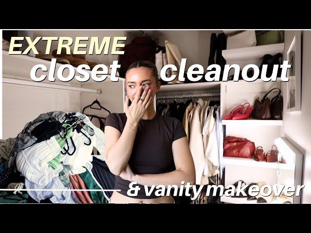 CLEANING OUT MY ENTIRE CLOSET Huge Closet Clean Out, Building my dream wardrobe * productive *