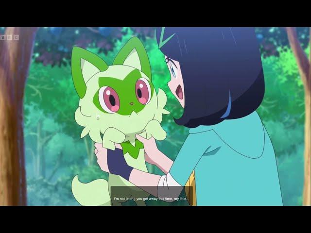 liko tickles sprigatito - pokemon horizon englishdub 