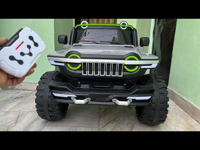 Big Size 4x4 RC Jeep Unboxing & Testing | 4wd 2.4Ghz Remote Control Ride on Jeep | Shamshad Maker